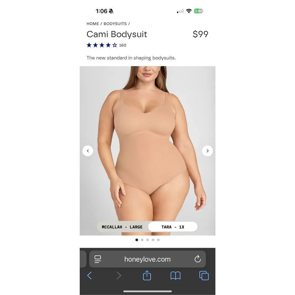 Honeylove 3X Cami Bodysuit